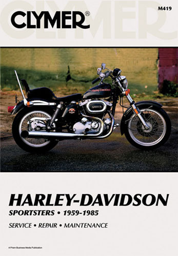 1959-1985 Harley Davidson Sportster XLH XLS XL CH Clymer Repair Shop Manual M419