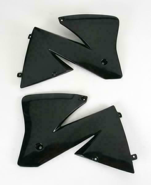 KA03738-001 UFO Replacement Plastic Radiator Shrouds/Covers Black 