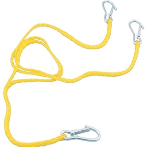 Parts Unlimited Tow Rope with Spring-Clip Hooks