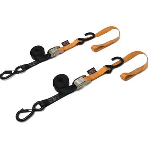 Powertye 1in. Soft-Tye Tie-Downs with Secure Hooks