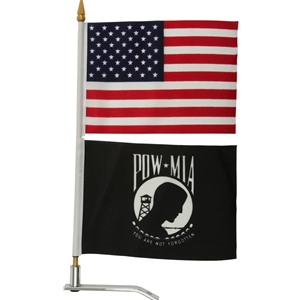 HardDrive USA /POW-MIA Flags with Trunk Tab Mount