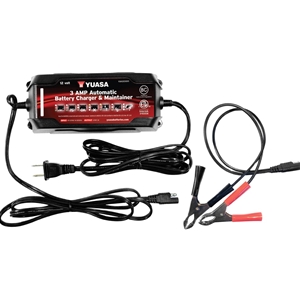 Yuasa 3 AMP Automatic Battery Charger/Maintainer